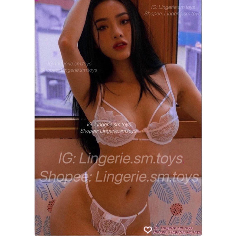 Nội Y Ren Cao Cấp + Đai Eo Kẹp Vớ Gợi Cảm - Lace Lingerie Set With Gater Belt • QR877 | BigBuy360 - bigbuy360.vn