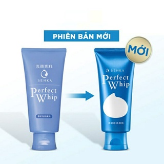 Sữa rửa mặt tạo bọt chiết xuất tơ tằm trắng Senka Perfect Whip 120g