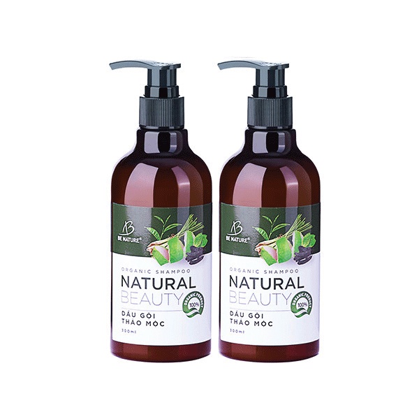 Bộ dầu gội Be Nature Natural Beauty làm sạch và ngăn ngừa rụng tóc 600ml