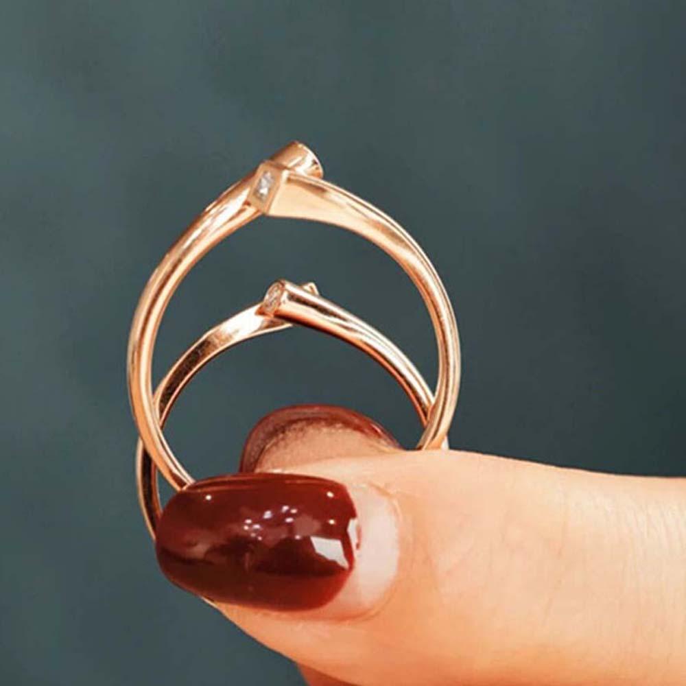 Nhẫn Đôi VANES1 Thời Trang Hàn Quốc Có Thể Điều Chỉnh Kích Cỡ