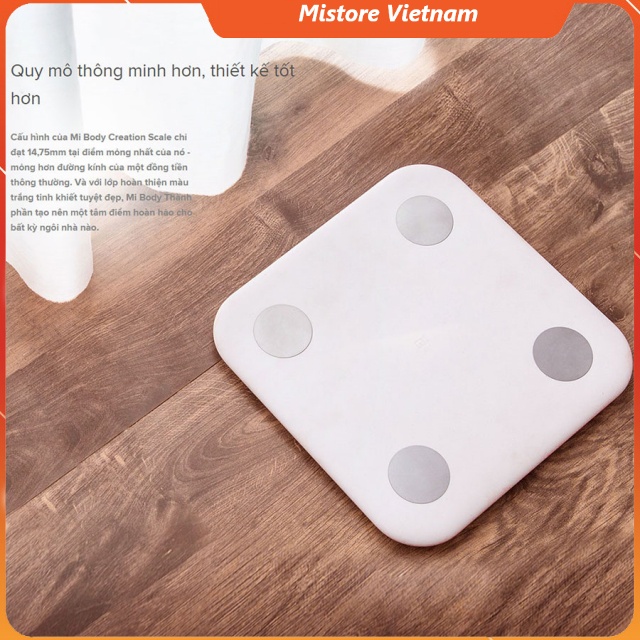 Cân Điện Tử Thông Minh Xiaomi Mi Body Fat Composition Scale 2 - Bảo Hành 6 Tháng