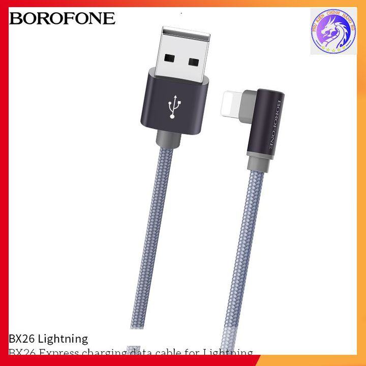 Cáp Sạc Chữ L Cổng Micro-USB / Lightning / Type-C Borofone BX26 Max 2.4A Dành Cho Game Thủ - Bảo Hành 12 Tháng