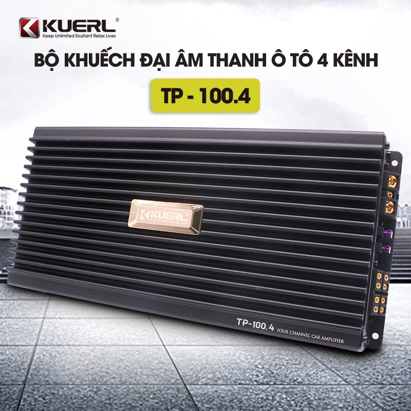 Bộ Khuếch Đại Âm Thanh Ô Tô 4 Kênh 1600W K-TP-100.4