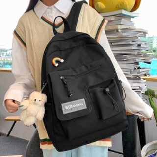 [MUA 1 TẶNG 1] BALO Ulzzang HÀN QUỐC Unisex Chống Nước Weitaming B103