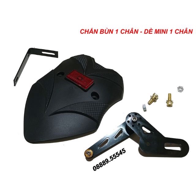 DÈ CHẮN BÙN MINI 1 CHÂN KÈM PAT NHÔM MÀU - M3