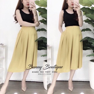 Quần ống suông lửng tiểu thư
