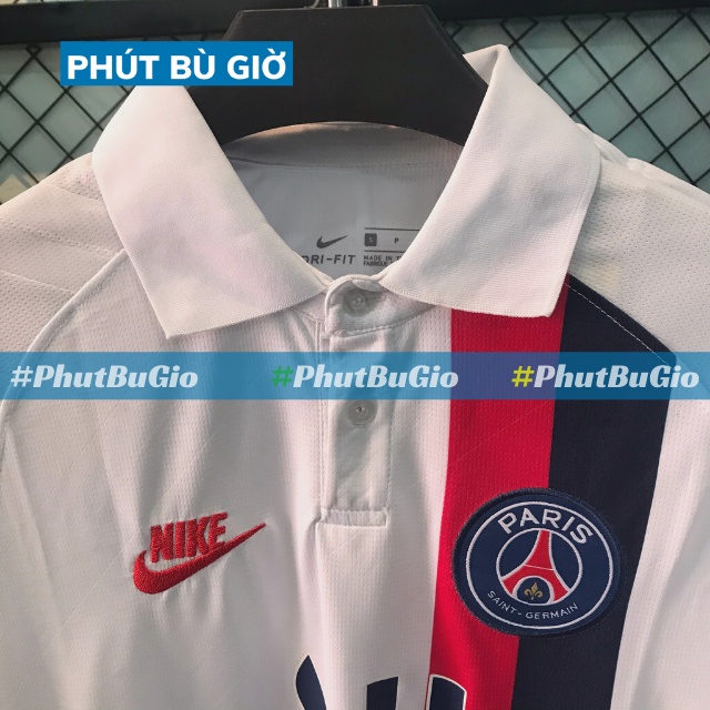 [CAO CẤP] Áo Bóng Đá Đá Banh CLB PARI SAINT GERMAIN/ PSG Trắng Chất Polyester Hàng Thailand Thi Đấu Phút Bù Giờ Sport