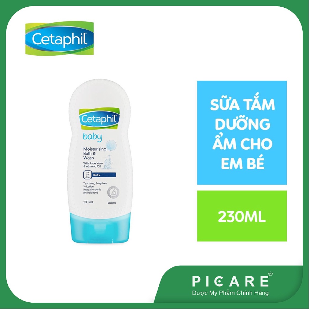 Sữa tắm dưỡng ẩm dành cho bé CETAPHIL BABY MOISTURIZING WASH&amp; BATH 230ml