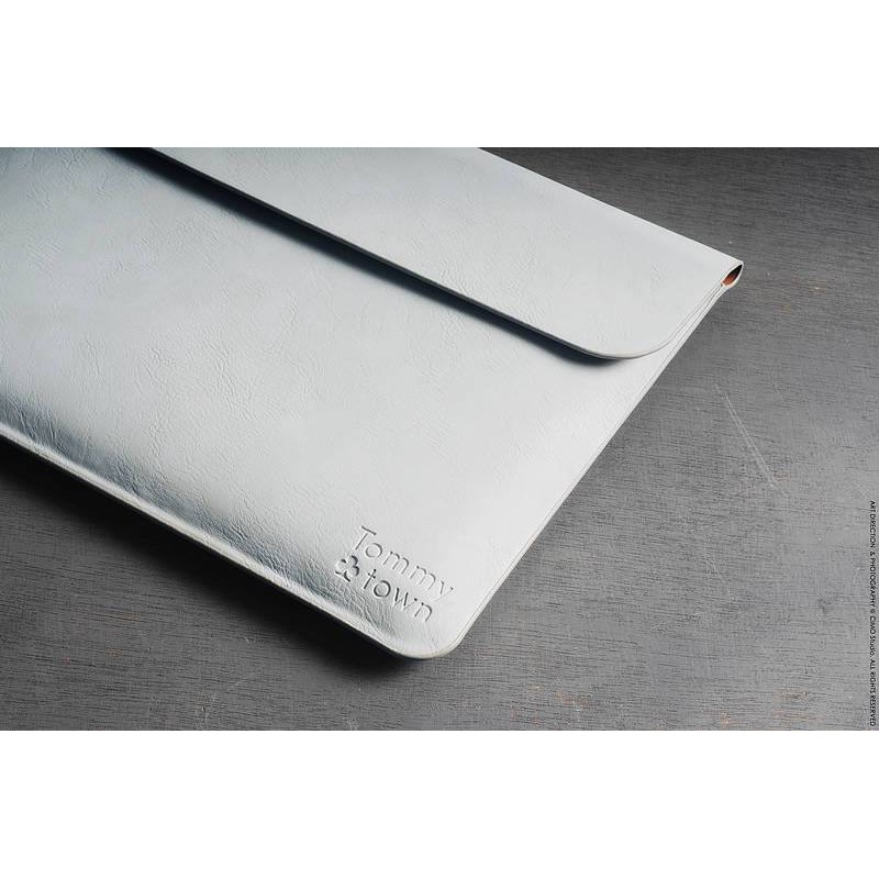 Bao Da Cao Cấp Cho Macbook Tommy Town - Xám