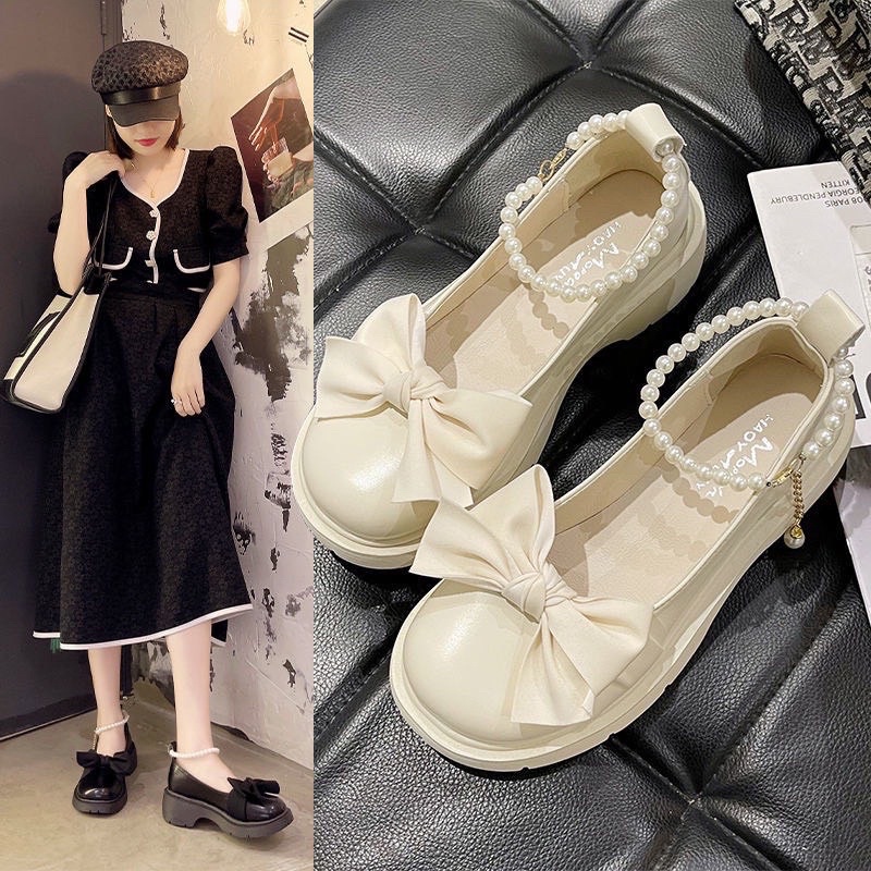 Giày Lolita Nơ Dây Ngọc (kèm video hàng thật)