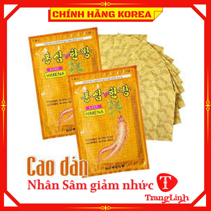 Cao dán hồng sâm Himena hàn quốc