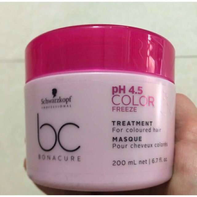 Hấp dầu giữ màu nhuộm Schwarzkopf BC Colour Freeze Treatment 200ml
