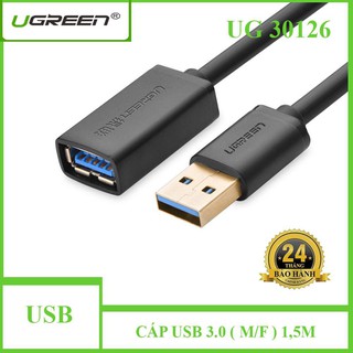 Dây nối dài USB 3.0 dài 1,5m cao cấp Ugreen 30126