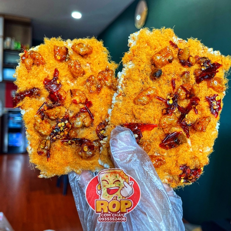 Cơm Cháy Rốp tóp mỡ chà bông loại 250 gram