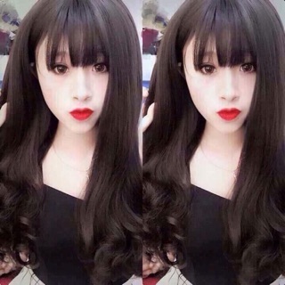 Tóc giả nguyên đầu dài + lưới trùm
