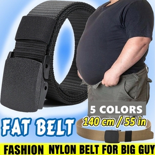 Image of Men Female Belts Military Nylon Adjustable Belt Men Outdoors Travel Tactical Waist Belt With Plastic Buckle For Pants Plus Size