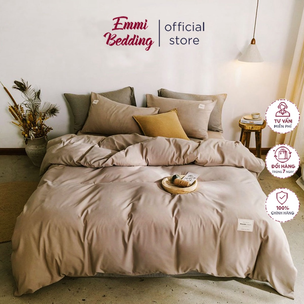 Bộ Chăn Ga Gối Cotton Tici Emmidecor