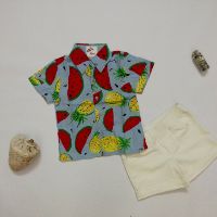 Sơ mi hoa quả cho bé