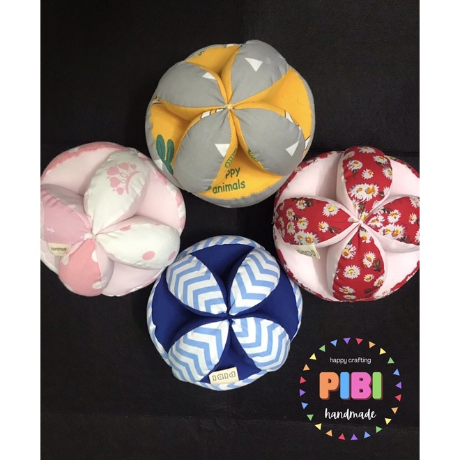 Bóng múi Montessori bóng vải luyện chân luyện cầm nắm cho bé kích thích vận động