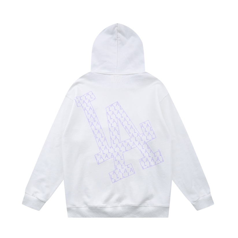 MLB Áo Hoodie Tay Dài Form Rộng Thêu Họa Tiết Thời Trang