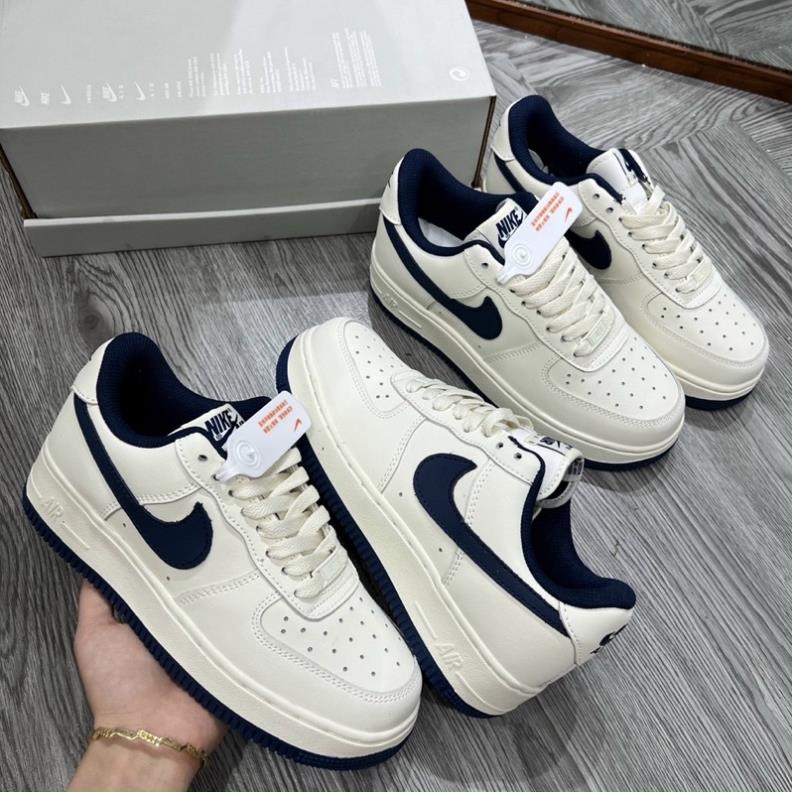 GIÀY AF1 0'7 LOW CREAM NAVY LAI AU AF1 KEM VỆT TÍM THAN BẢN CAO CẤP ẢNH THẬT [ FULL BOX + FREE SHIP ]