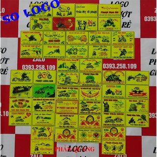 Siêu combo 50 logo tem phượt phản quang