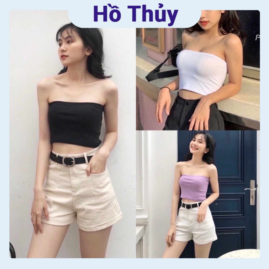 Áo quây ngực không đệm KANIMI - áo ống bó sát, croptop không dây gợi cảm