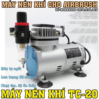 Máy Nén Khí Phun Sơn Mini Cho Airbrush TC-20
