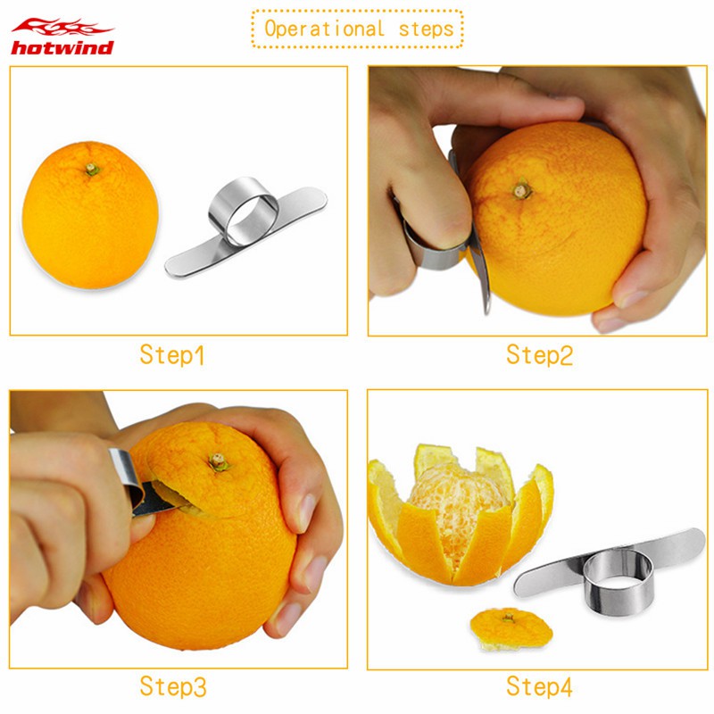 Dụng cụ lột vỏ cam bằng thép không gỉ độc đáo tiện lợi