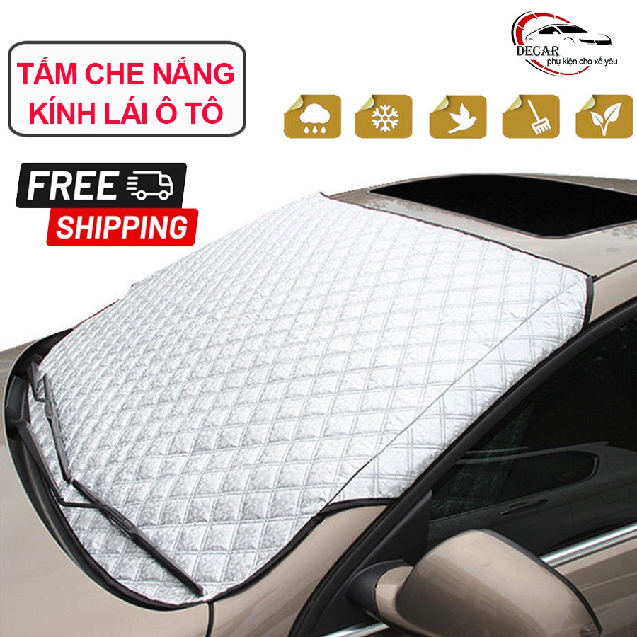 Tấm bạt che nắng kính lái ô tô, miếng che chắn thiết bị chống nắng bảo vệ kính lái nội thất xe hơi, oto 4,5,7 chỗ