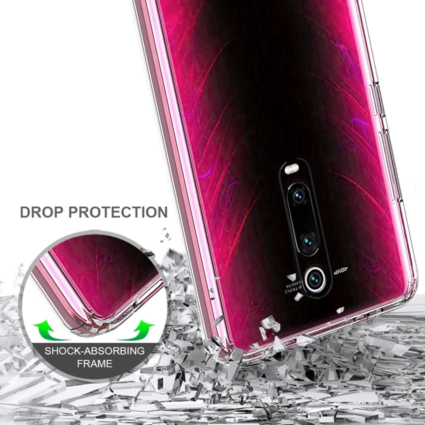Ốp lưng nhựa trong bảo vệ hai mặt cho điện thoại Xiaomi Redmi K20 K20Pro