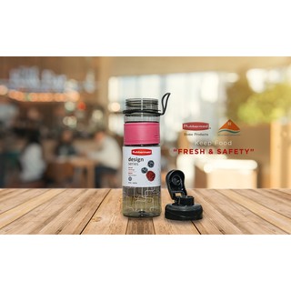 Bình Nước Rubbermaid, Bình nhựa Tritan cao cấp màu hồng 600ml - Phân Phối Chính Hãng