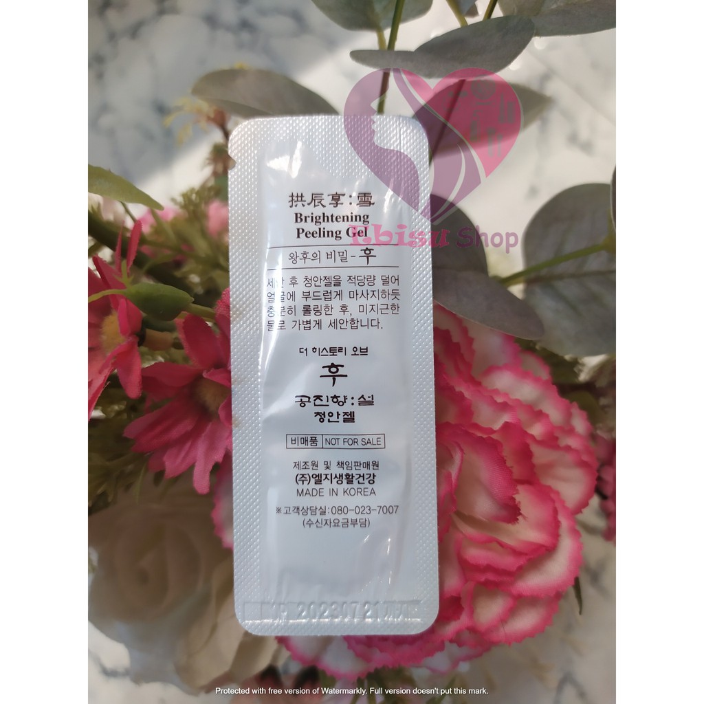 combo 10 gói kỳ tẩy tế bào chết dưỡng trắng da Whoo Brightening Gel | BigBuy360 - bigbuy360.vn
