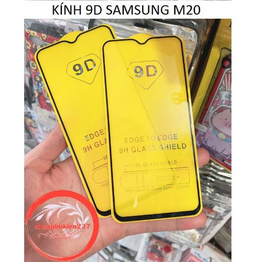 Kính Full màn 9D cho Galaxy M20 - Full keo màn hình