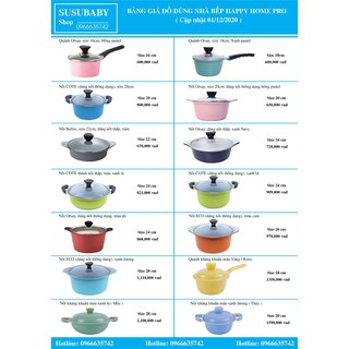 (Sale 40%) Nồi & chảo chống dính (Ceramic) Nhập Hàn quốc từ Happy Home Pro