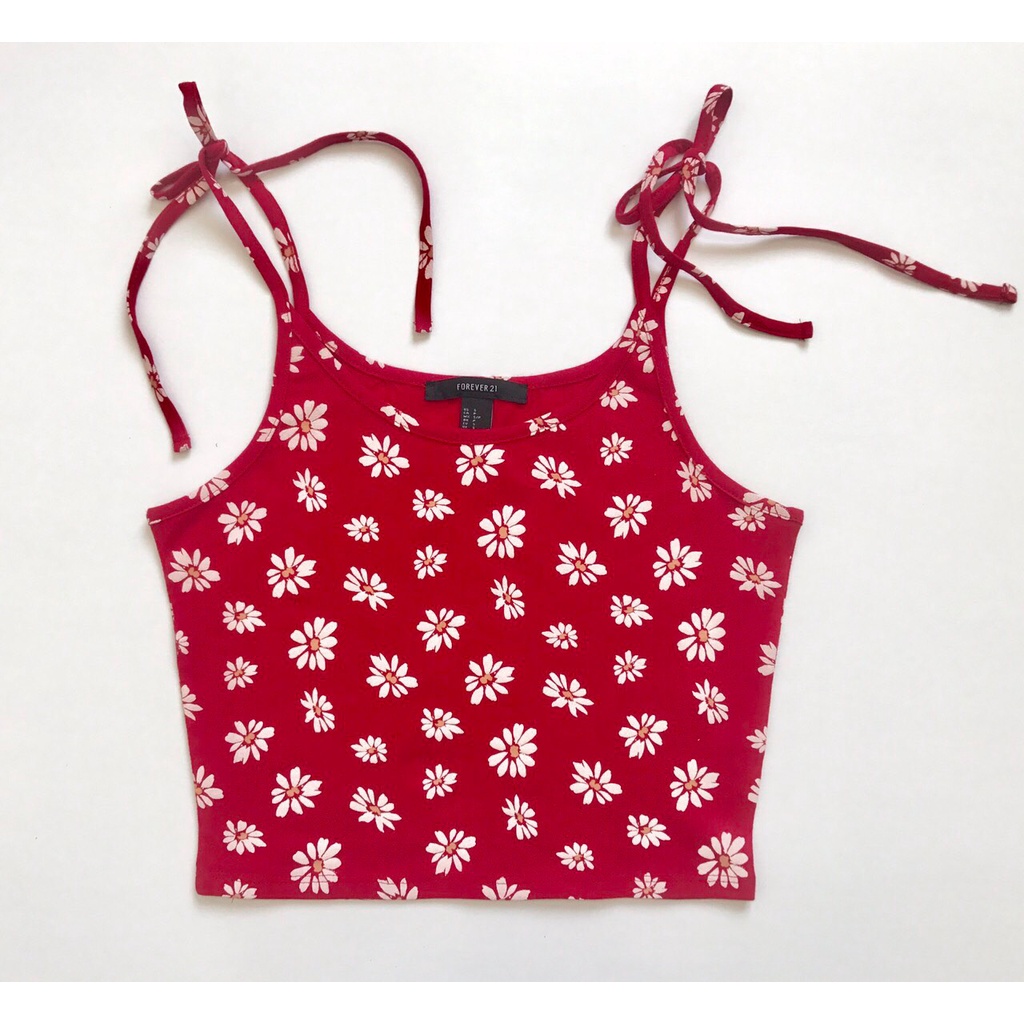 Ao 3 dây hoa , thun cotton 4 chieu , cột dây tren 2 vai