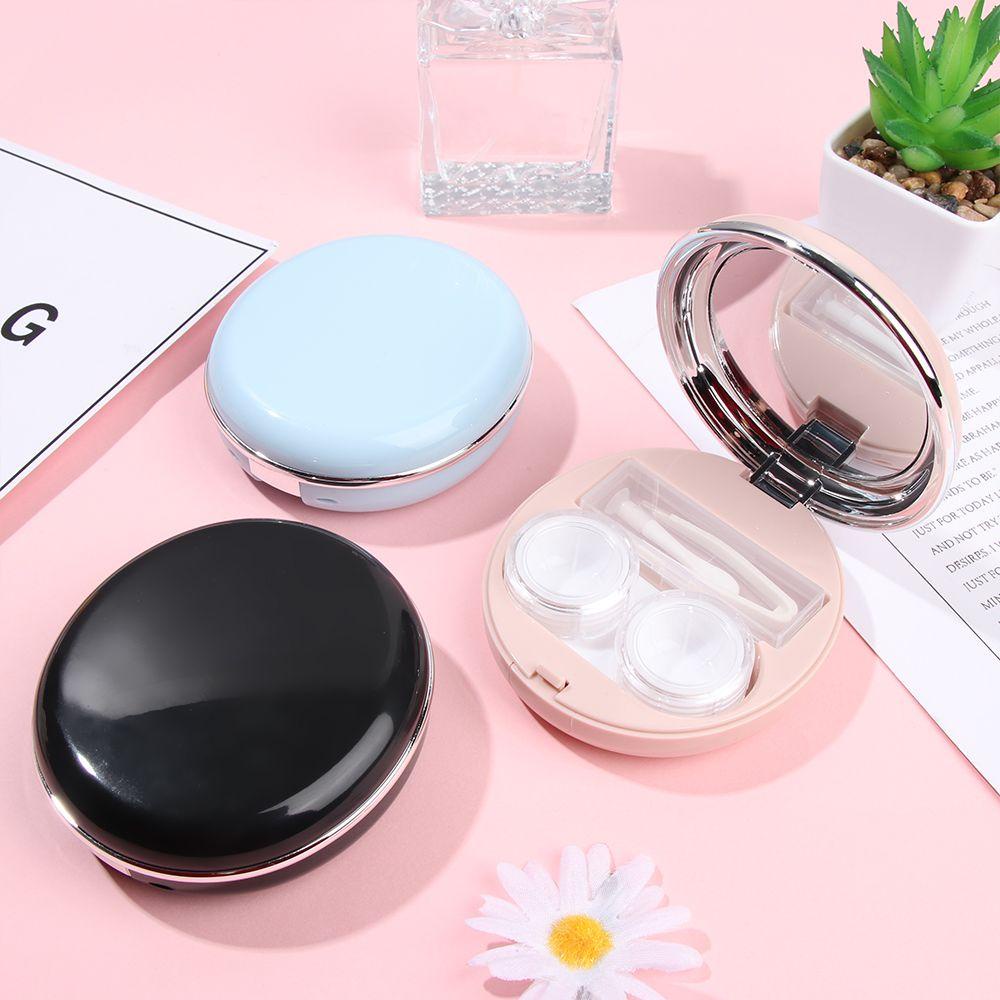 Hộp Đựng Kính Áp Tròng Tráng Gương Tinh Tế Phong Cách Unisex