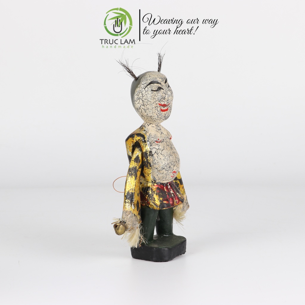 Rối Gỗ Ông Địa, Cô Tiên, Ông Lão Câu Cá Cỡ Nhỏ - Trúc Lâm Handmade