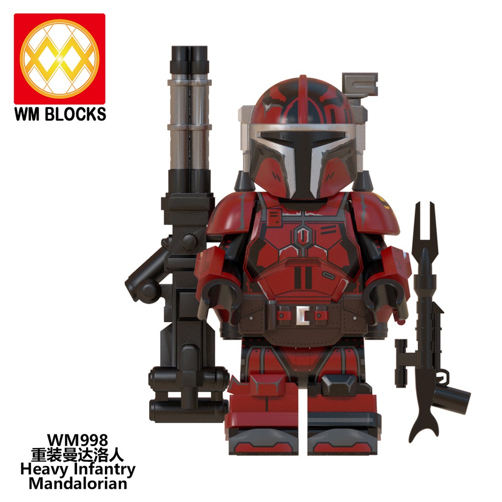 Minifigures Các Mẫu Nhân Vật Trong Star Wars Đội Quân Mandolarian Trang Bị Siêu Khủng WM6094