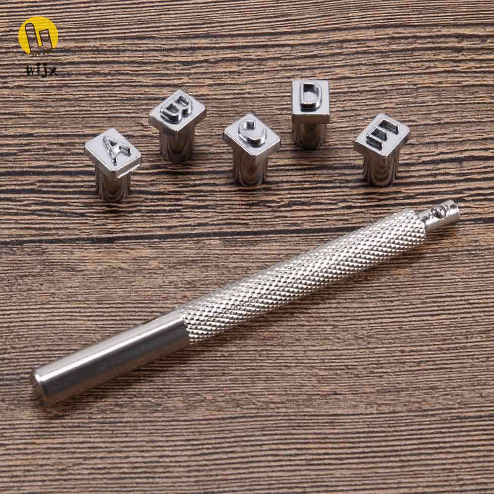 Set dụng cụ con dấu khắc đóng logo hình chữ số và chữ cái alphabet dùng để làm đồ thủ công