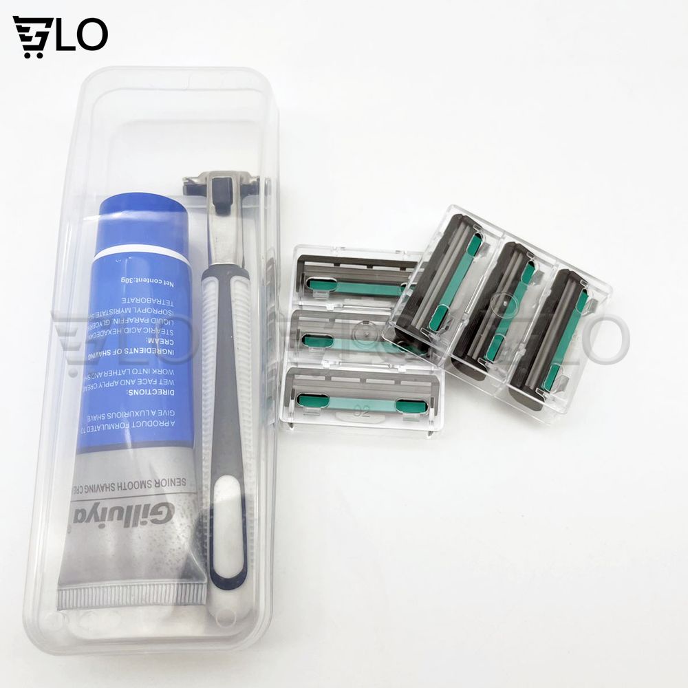 Dao Cạo Râu 2 Lưỡi Thế Hệ Mới Kèm 36 Đầu Thay Tiện Lợi