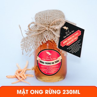Mật Ong Rừng Ngâm Đông Trùng Hạ Thảo 230ml - Giúp Ăn Ngon, Ngủ Ngon Nâng Cao Sức Đề Kháng Giải Độc Gan T&T