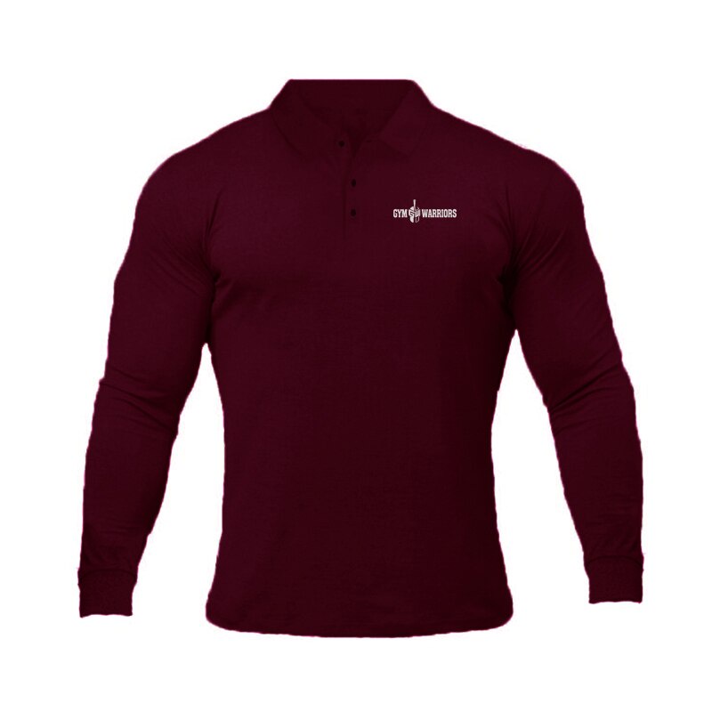 Áo Thun Polo Tay Dài Cổ Đứng Màu Trơn Thời Trang Mùa Xuân 2020 Cho Nam