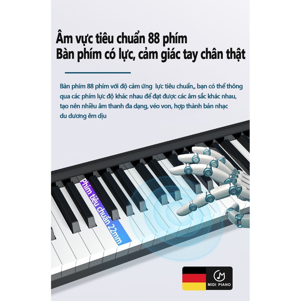 [ Hàng Chính Hãng ] Đàn PIANO điện tử 88 phím kết nối blutool, đàn organ,đàn MiDi