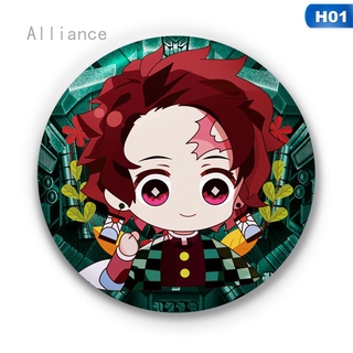 Alliance Ghim cài áo hình nhân vật Kamado Tanjirou Kamado Nezuko trong hoạt hình Demon Slayer: Kimetsu no Yaiba