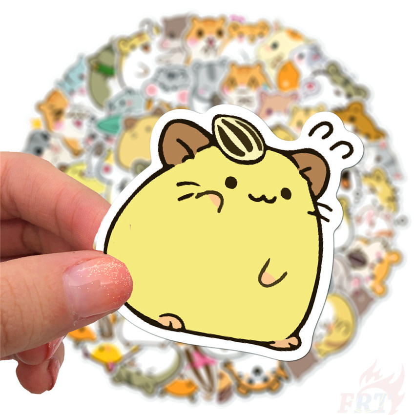 100Pcs/Set ❉ Kawaii Hamster Series A - Pets Cricetinae Stickers ❉ Waterproof DIY Decals Doodle Stickers