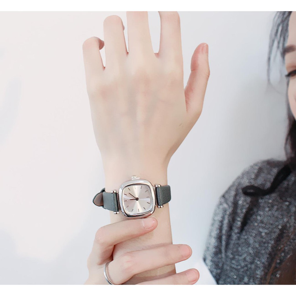 ĐỒNG HỒ NỮ DÂY DA HAZO D190 MẶT VUÔNG THỜI TRANG CỰC ĐẸP | BigBuy360 - bigbuy360.vn