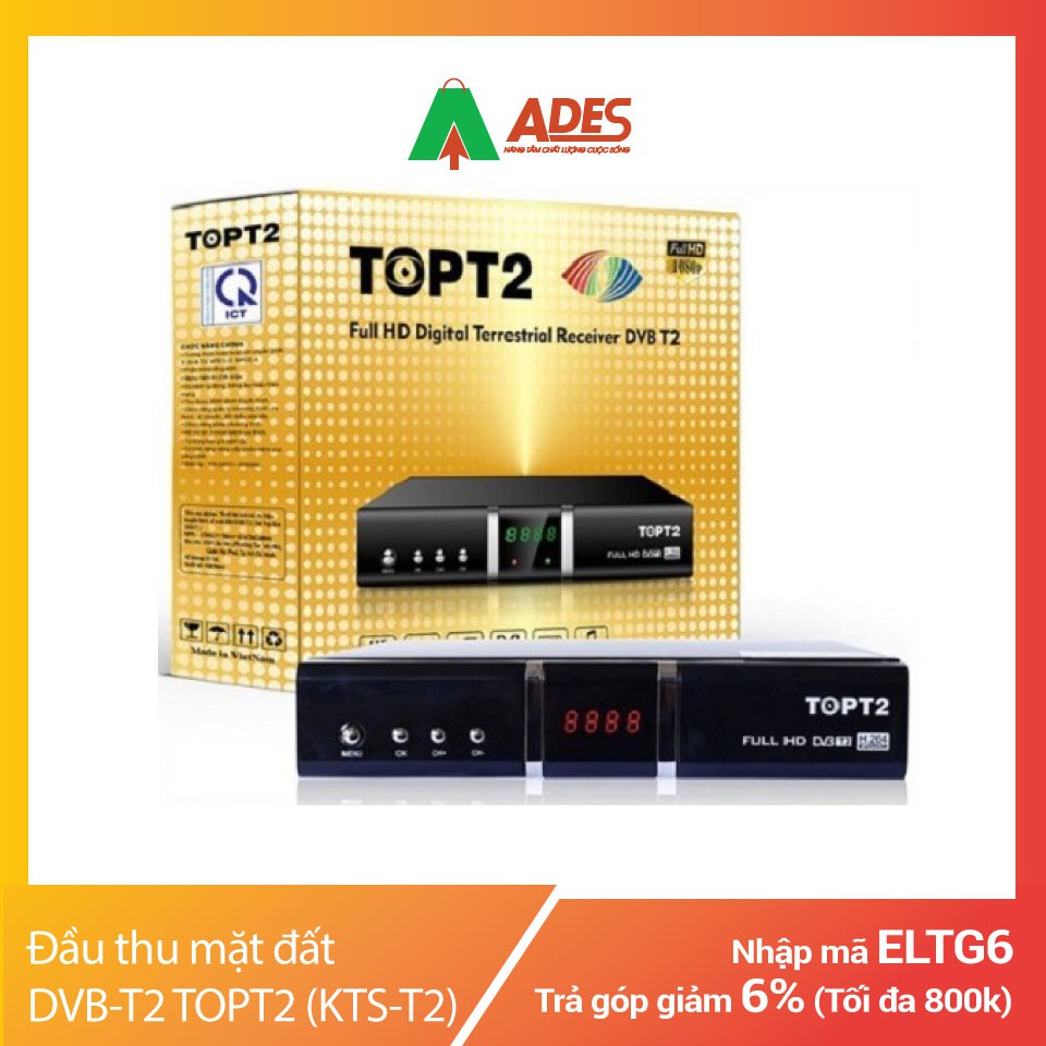 Đầu thu mặt đất DVB-T2 TOPT2 (KTS-T2) | Chính Hãng, Giá Rẻ