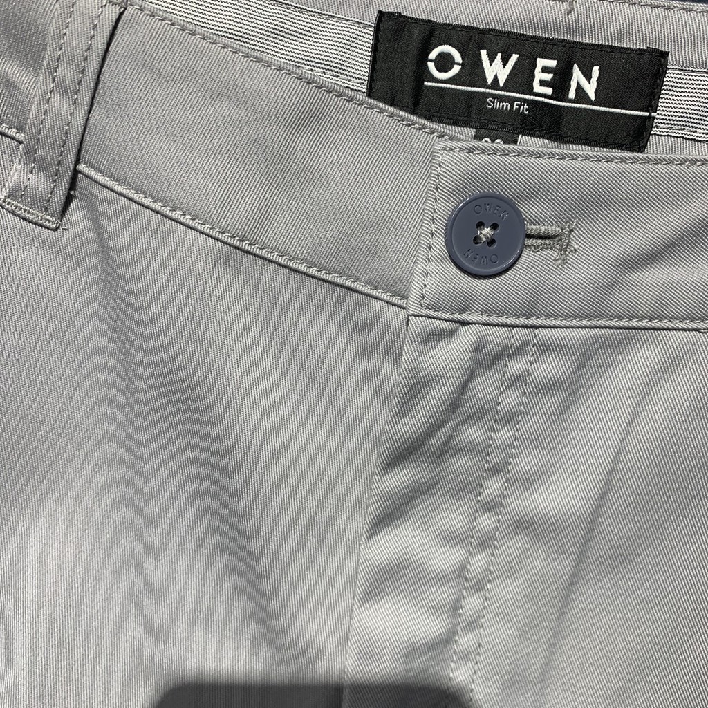 OWEN - Quần kaki Owen màu xám 91736  - Quần khaki nam