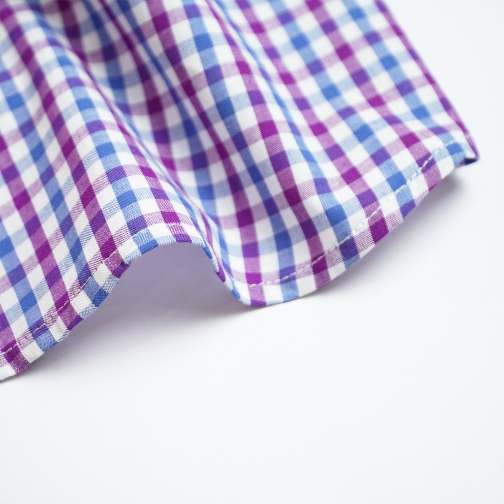 Áo Sơ Mi Nam Tay Dài Kẻ Sọc Caro Nhỏ GU CHẤT, Vải Cotton Mềm Mịn Và Mát, GUSM14
